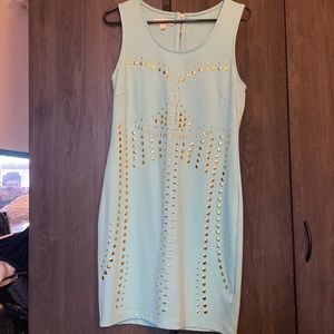 Brand new Nicki Minaj women L mini dress Mint greenish